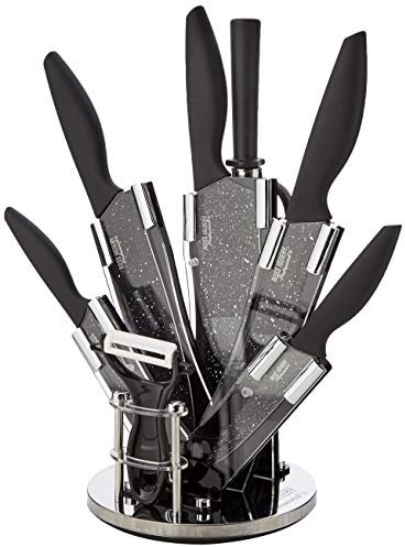 Ross Henery Professional 8PC-BBACR19 Knives, 8 Piece Kitchen Knife Set in Stylish Acrylic Block Set