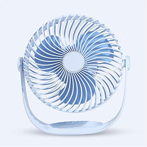 VIDOO Ventilador Portátil Mini USB Air Cooling Fan 360 Ventilador Giratorio Chargable Ventilador De Aire Silencioso Ventiladores - Azul