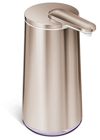 Simplehuman Foam Sensor Dispenser, Rose Gold Stainless Steel, 295 ml