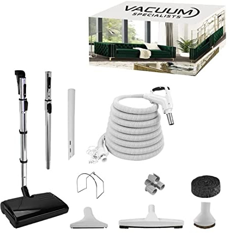Vacuum Specialists Rugmaster Central Vacuum Accessory Kit fits Beam, Electrolux, Canavac, Kenmore, DuoVac, Hoover and More