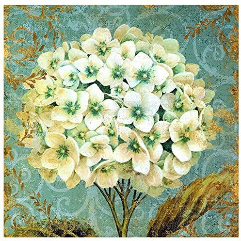 Legendarte Kunstdruck auf Leinwand - Hortensie - Wanddeko, Canvas cm. 60x60