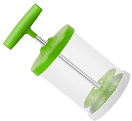 Luxshiny Manual Whipping Cream Dispenser - DIY Cream Maker for Home Use, Green, Abs & Silicone, 17.5 X 8.4 X 8.4 Cm, No Batteries Needed, Easy to Clean and Operate