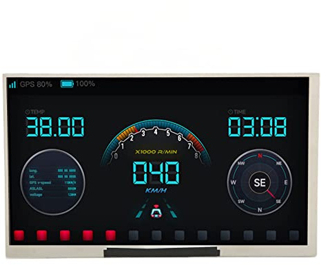 Annadue 7 Zoll IPS Display Integriertes Display, 1024 × 600 Thin & Light IPS HD Bildschirm, 170 Grad Betrachtungswinkel Hintergrundbeleuchtung für für Windows PC. (70H 1024600