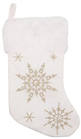 Weihnachtsstrumpf Nikolausstiefel Nikolausstrumpf Geschenk-Socken, personalisierte Kaminstrümpfe, -Weihnachtsdekorationen und Party-Accessoires für Kinder, Weihnachten Nikolaussocken (Gold, One Size)
