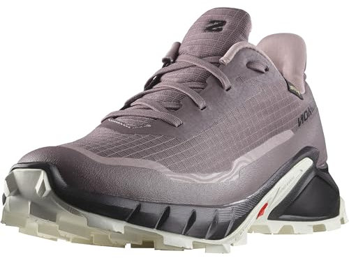 Salomon Alphacross 5 Gore-Tex wasserdichte Damen Trail-Laufschuhe, Outdoor-bereit, Wasser- und Wetterschutz, Anhaltender Komfort, Moonscape, 40