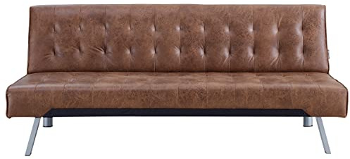 AVANTI TRENDSTORE Pedrilla - Divano elegante con funzione letto 1 piazza, in similpelle disponibile in diversi colori, dimensioni: LAP 180x80x77 cm