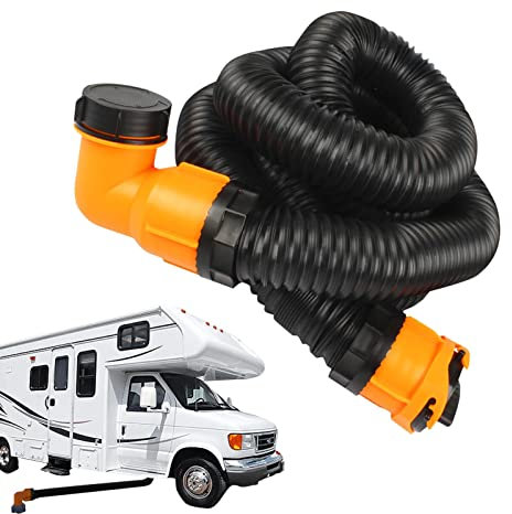 Kirdume Tuyau d'égout pour VR,Tuyau d'égout Portable pour Camping-Car | Raccords à baïonnette détachables rotatifs à 360 degrés Peu encombrants pour Bateaux, Camping-Cars, caravanes