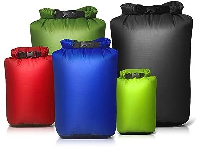 Victoper Waterproof Dry Bag Set 5Pcs, Lightweight Large Capacity Ripstop Dry Bags Waterproof in 3L 5L 10L 15L 20L Organizer Storage Bags for Outdoor Hiking Camping Fishing Cycling (Dry Bag 5PCS)