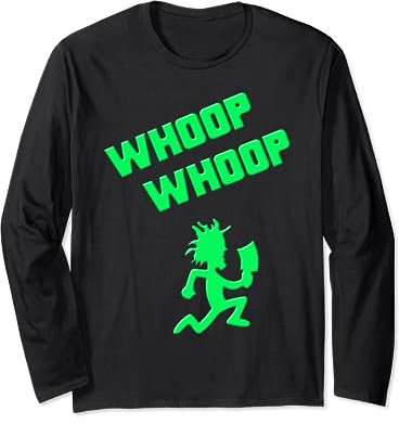 Juggalette ICP Whoop Whoop Hatchet Guy Vibrant Colors Design Long Sleeve T-Shirt