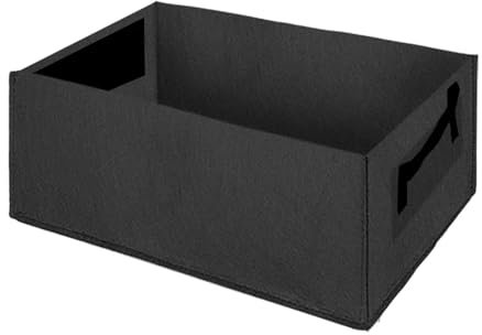 Pflanztasche aus Filz, rechteckig, für den Außenbereich, Garten, Blumenpflanztasche mit Griff, Garten, Gemüse, Pflanzbehälter