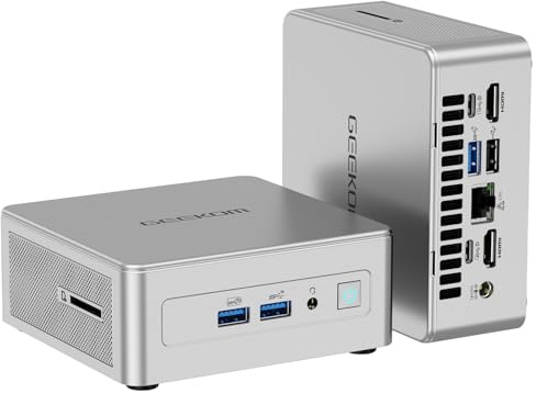 GEEKOM AI Mini PC Windows 11 Pro, AE8 Mini Computer AMD Ryzen 7 8845HS(8 Kerne 16 Threads, bis zu 5,1 GHz), Mini PC 32 GB DDR5 5600MHz Max.2TB SSD, AMD Radeon 780M/WIFI 6E/BT5.2/4 Display