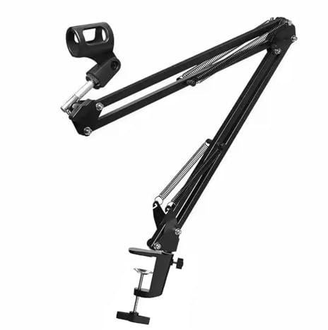 JMORCO Mikrofon Arm Professionelles, Flexibles Tischmikrofon for Aufhängen, Verstellbarer Galgen-Scherenarmständer for Podcast-Streaming