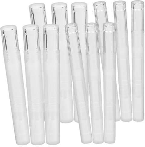 PACKOVE 12pezzi Penne Per Per Unghie Contenitori Vuoti Per Gloss Labbra Strumento Per Nail Art Applicatori Di Per Unghie e Design Compatto e Pratico Per Oli Nutrienti