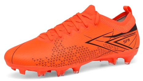 Solamni Kunstrasen Fußballschuhe Herren Multi Ground Football Boots | Atmungsaktiv Multinocken Fussballschuhe Herren Leichtgewicht Fussball Schuhe Fg/Ag Fussballschuh