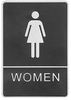 ZGXNYI 1 Etichetta for Bagno Rimovibile con Retro Autoadesivo, for WC, Adesivo da Parete, Decorazione Fai da Te, for Bagno, Ufficio(Women)