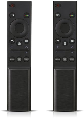 Universal-Fernbedienung für Samsung TV BN59-01358B – 2 Infrarot-Fernbedienungen für Samsung Crystal QLED OLED Curved HDTV 4/8K UHD, gebogene Form, Smart TV-Serie