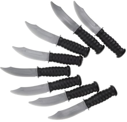 UPKOCH 8 Pièces Couteaux en Plastique Lot pour Fête Photo Festival Accessoire De Cosplay Et Décoration Automne sans Mention De Marque