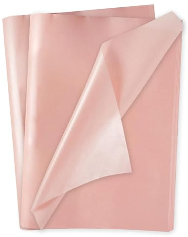 Pink Tissue Paper Sheets for Wrapping Gifts, 50 x 70cm Pink Pearlescent Gift Wrap Tissue Paper Sheets for Packaging Packing Crafts 20 Pcs