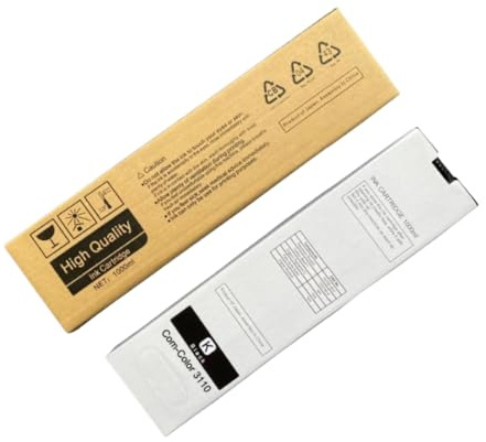 HRNJX Solución de Limpieza Especial en Cartucho Compatible con Impresora de inyección de Tinta Riso Comcolor 3110 3150 7110 7150 9110 9150(Black)