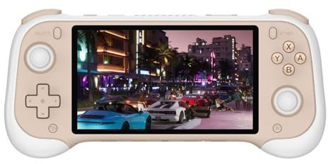 Console di gioco portatile portatile H55 128G, schermo IPS da 5,5 pollici Open-Source 3D Retro Gaming Player con 20000 giochi classici integrati, supporto emulatori PSP/PS1/Arcade, regalo ideale per