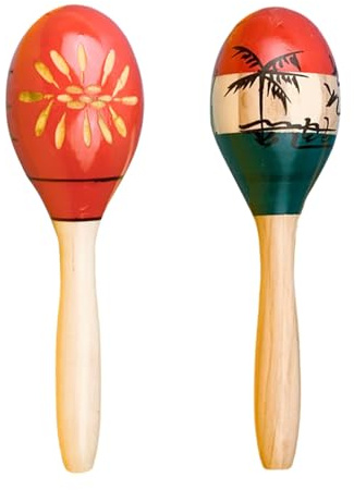 1 Paar Hartholz Maracas Holz Rasseln Percussion Instrumente Holz Shaker Holz Maracas für Percussion Enthusiasten Hand Sand Hammer