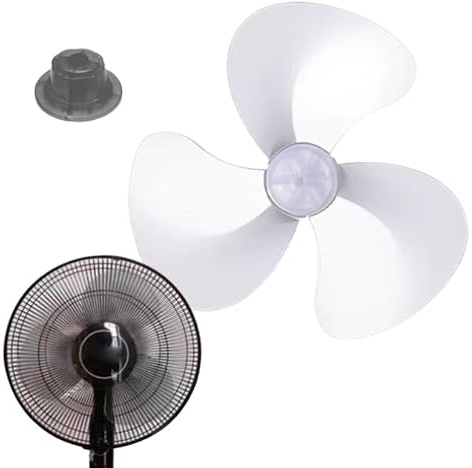 Hélice Ventilateur 40 Cm Universelle | Pales De Ventilateur De Rechange À 3 Pales - Électriques Universels Avec Couvercle D'écrou Pour Ventilateurs Mural, Pour Modèles Sur Pied, De Bureau, Table