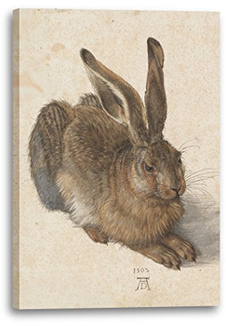 Printed Paintings Leinwand (40x60cm): Albrecht Dürer - Feldhase