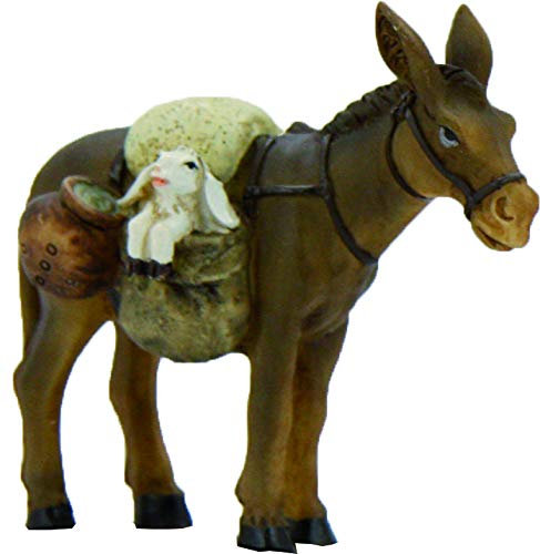 Dekop Krippenfiguren, Esel mit Schaf, geeignet für 11cm Figuren (44635095623)