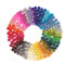 Glaciart One Lot de 240 boules en feutre feutrées faites à la main - 40 couleurs (rouge, rose, bleu, gris, noir, blanc, pastel et plus) - Pour feutrage et guirlande - 1 cm