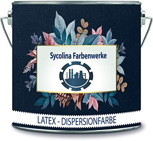 Sycolina Farbenwerke Latexfarbe Bunt Dispersionsfarbe strapazierfähige Wandfarbe in vielen hochwertigen Farben (2 l, Petrol)