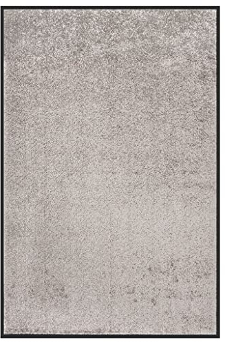 vidaXL Fußmatte Schmutzfangmatte Türmatte Schmutzmatte Sauberlaufmatte Türvorleger Fußabtreter Schmutzfangläufer Teppich Matte Grau 80x120cm