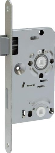ABUS Einsteckschloss WC Bad Links für Zimmertür Falle + Riegel Stulpbreite 20mm / STANDARD AUSFÜHRUNG 78/55mm (20mm, Links, Weiß)