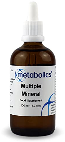 Multiple Mineral Liquid Complex 100ml | Trace Mineral Drops — Contains Potassium, Calcium, Magnesium, Zinc, Manganese, Selenium, Chromium, Molybdenum | Additive Free (100ml)