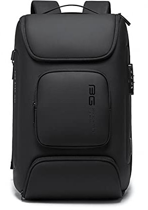 FANDARE Zaino Antifurto Uomo Porta PC con USB per Ufficio, Scuola, Viaggio, Lavoro - Impermeabile Borsa Daypacks Nero