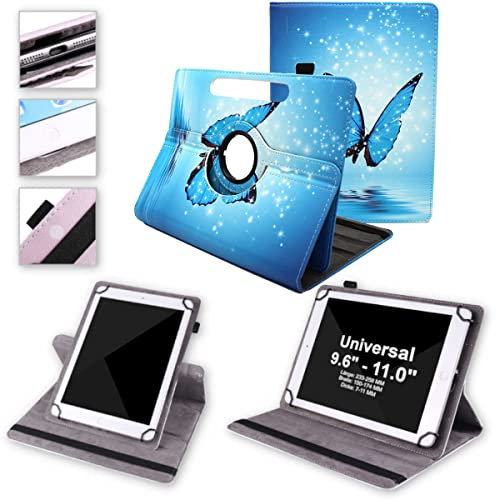 Wigento Für Nokia T20 / T21 Tablet 10.4 Zoll 360 Grad Rotation Universell Motiv 8 Tablet Tasche Kunst Leder Hülle Etuis