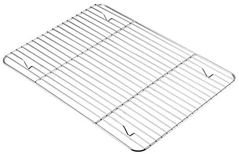 ACiyD 1 Set di teglie da Forno rettangolari in Acciaio Inossidabile con Dimensioni Rimovibili, griglia di Raffreddamento per teglie