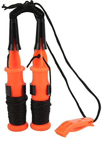MOUMOUTEN EIS-Sicherheitspickel 2 Stück Winter-Eispickel Eisfischen S | icherheitspicks, Notfallausrüstung, Langlebiges Kunststoff-Edelstahl-Tackle-Tool(Schwarz)