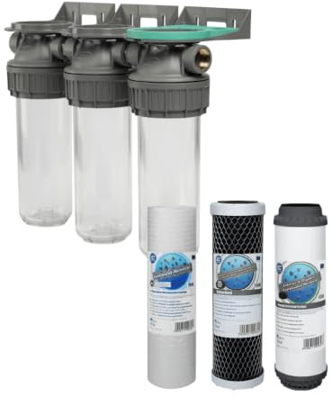 Aquafitler 3 Stage 10 Water purifier and dechlorinator filter kit 1/2