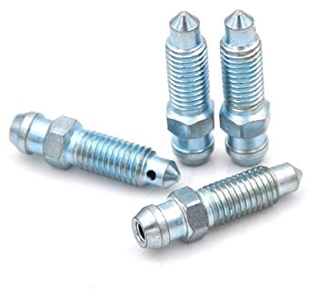 OSTREY Bolzenschraube 4 Stück M7 X 1,0 Mm Motorrad-Fahrradbremse Bremssattel Stahl Entlüftungsschraube Nippel