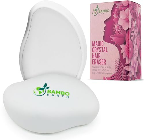 Magic Crystal Haarentferner – Wiederverwendbarer Nano-Glas-Haarradierer Stein-Werkzeug für Körper und Gesicht, makellose und schmerzlose Haarentfernung, Peeling-Epiliergerät für Frauen und Männer,