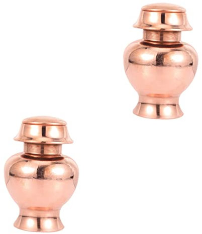 PRETYZOOM 2pcs Buddha Statue Ornament Decorative Bottle Home Decor for Meditation Space