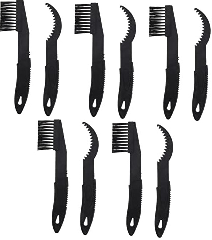 Yardwe 5sets Bike Cleaning Brush Tool for Crankset and Chain Maintenance Curved Design for Easy Use Cyclists for Mountain and Road Bikes