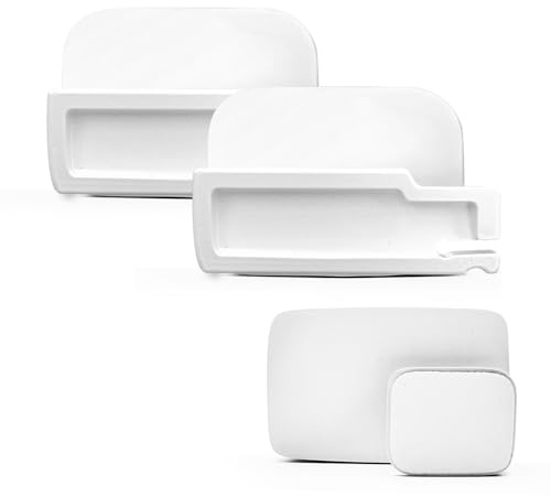 Generico Soporte para Peaje de Autopista Compatible con Via-T, Fulli (Dispositivo Kapsch TRP-4010, Verificar Compatibilidad). 2 Piezas, Blanco