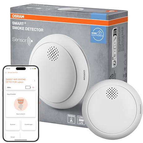 OSRAM 4099854418105 White Smart+ WiFi Smoke Detector