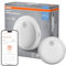 OSRAM Smart+ WiFi Rilevatore di fumo, IP20, Plastica, 86 mm, Bianco