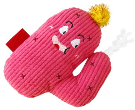 Xijobido Giochi Con Valeriana Per Gatti Da Interno | Cactus Interattivi con Valeriana per Gatti - Cuscino Morbido da Masticare con Suono, Accessori per Giochi Esercizio e Antinoia per Gattini