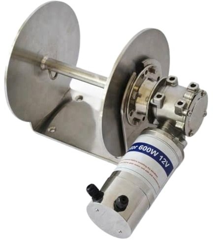 DWOGCEBX 1400W Drum Winch 12V 24V Electric Anchor Winch Compatible With Boats Yachts Marine Supplies Accessories JVW-013