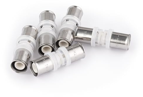 Jonction PPSU multicouche à sertir égale Ø16 (x5 raccords) NOYON & THIEBAULT | profils de sertissage TH et U | système de sécurité anti-fuite LBP | 0 plomb | compatible eau potable