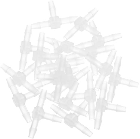 BELLIFFY 20 Pezzi Connettori T Riduttori in Plastica Vie per Tubi Raccordi Barb T per Irrigazione e Tubi Flessibili Facili da Montare e Smontare Adatti per Giardinaggio e Impianti Idraulici