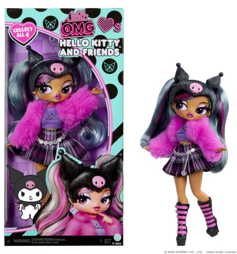 L.O.L. Surprise! O.M.G. Hello Kitty and Friends - Kuromi, poupée articulée